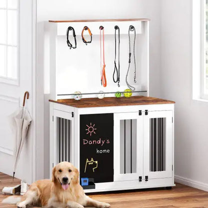 Dual-Door Designer Dog Kennel