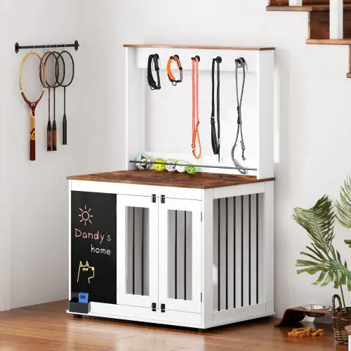 Dual-Door Designer Dog Kennel